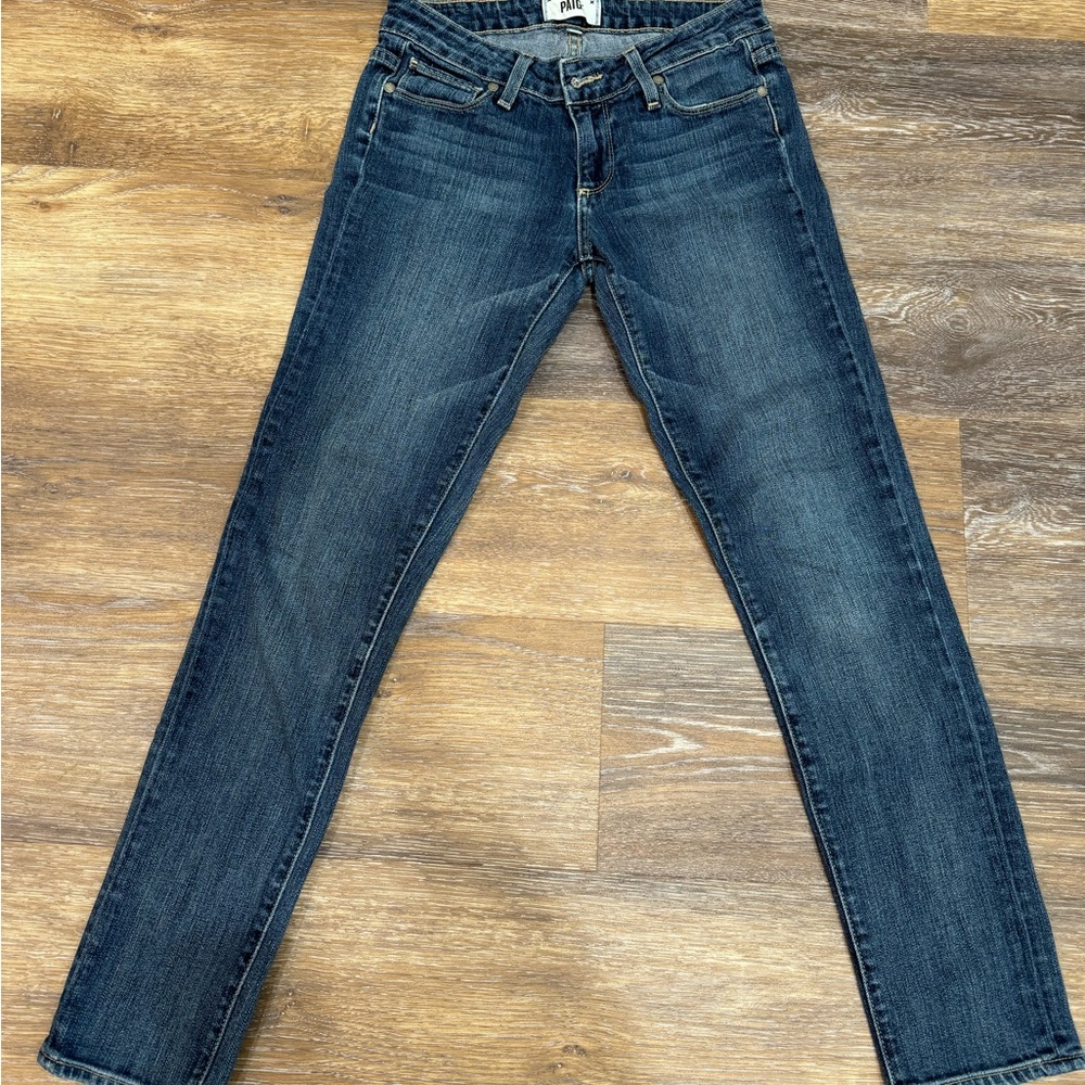 PAIGE Dark Wash Skinny Jeans